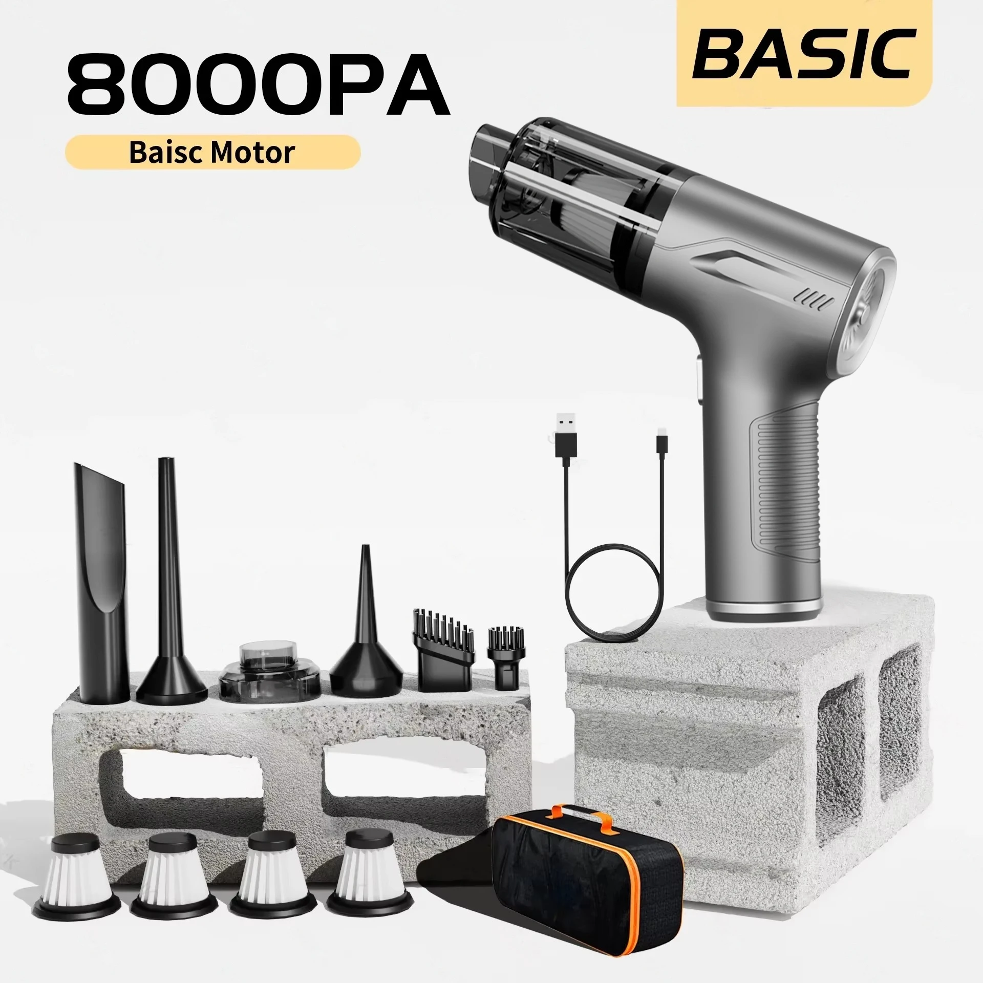 Wireless Car Vacuum Cleaner 98000PA - Powerful Handheld Cordless Vacuum for Car & Home - Image 9