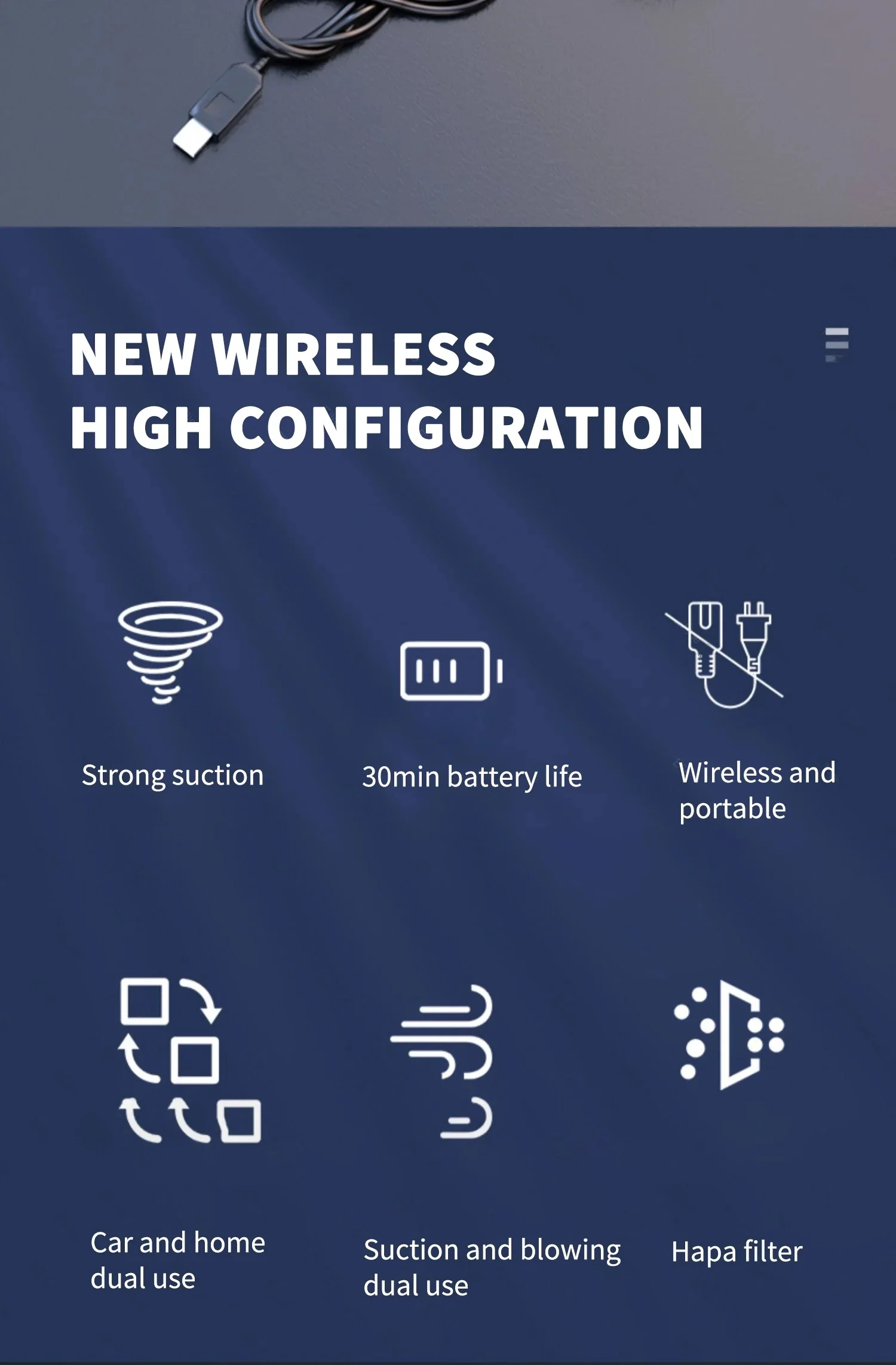 Wireless Car Vacuum Cleaner 98000PA - Powerful Handheld Cordless Vacuum for Car & Home - Image 15