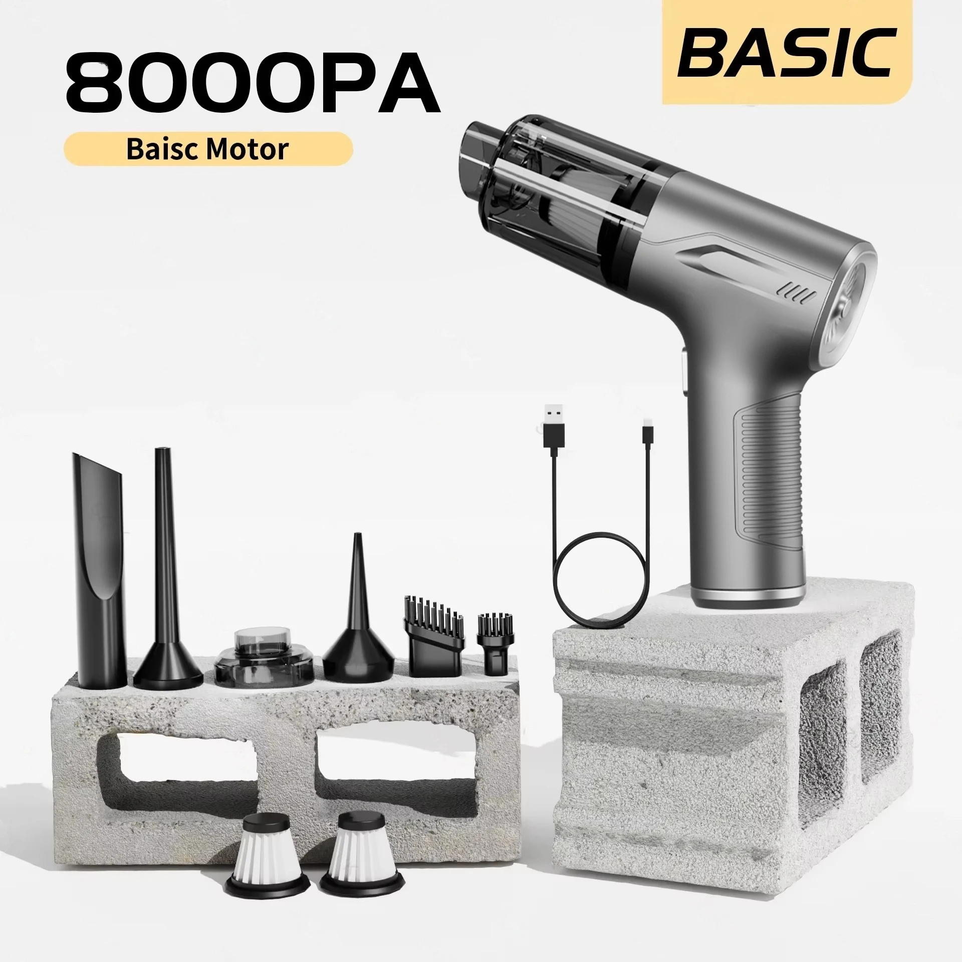 Wireless Car Vacuum Cleaner 98000PA - Powerful Handheld Cordless Vacuum for Car & Home - Image 7