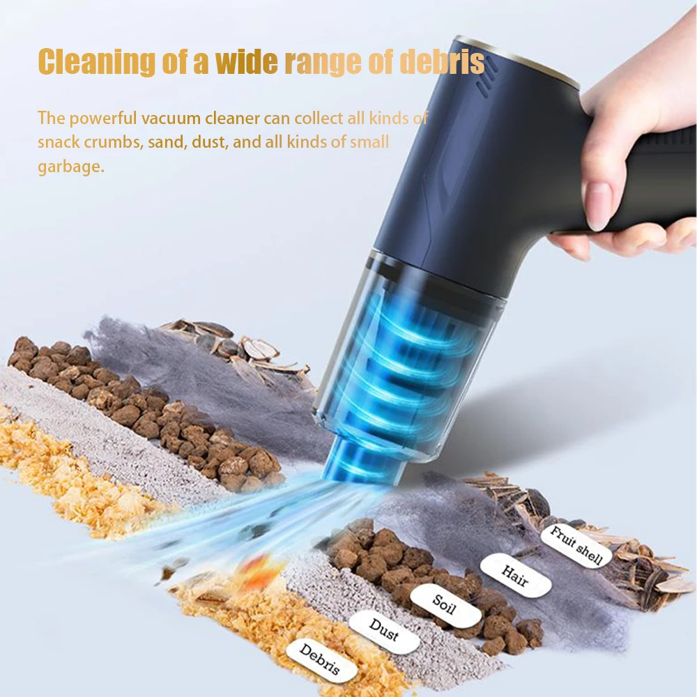 Wireless Car Vacuum Cleaner 98000PA - Powerful Handheld Cordless Vacuum for Car & Home - Image 4