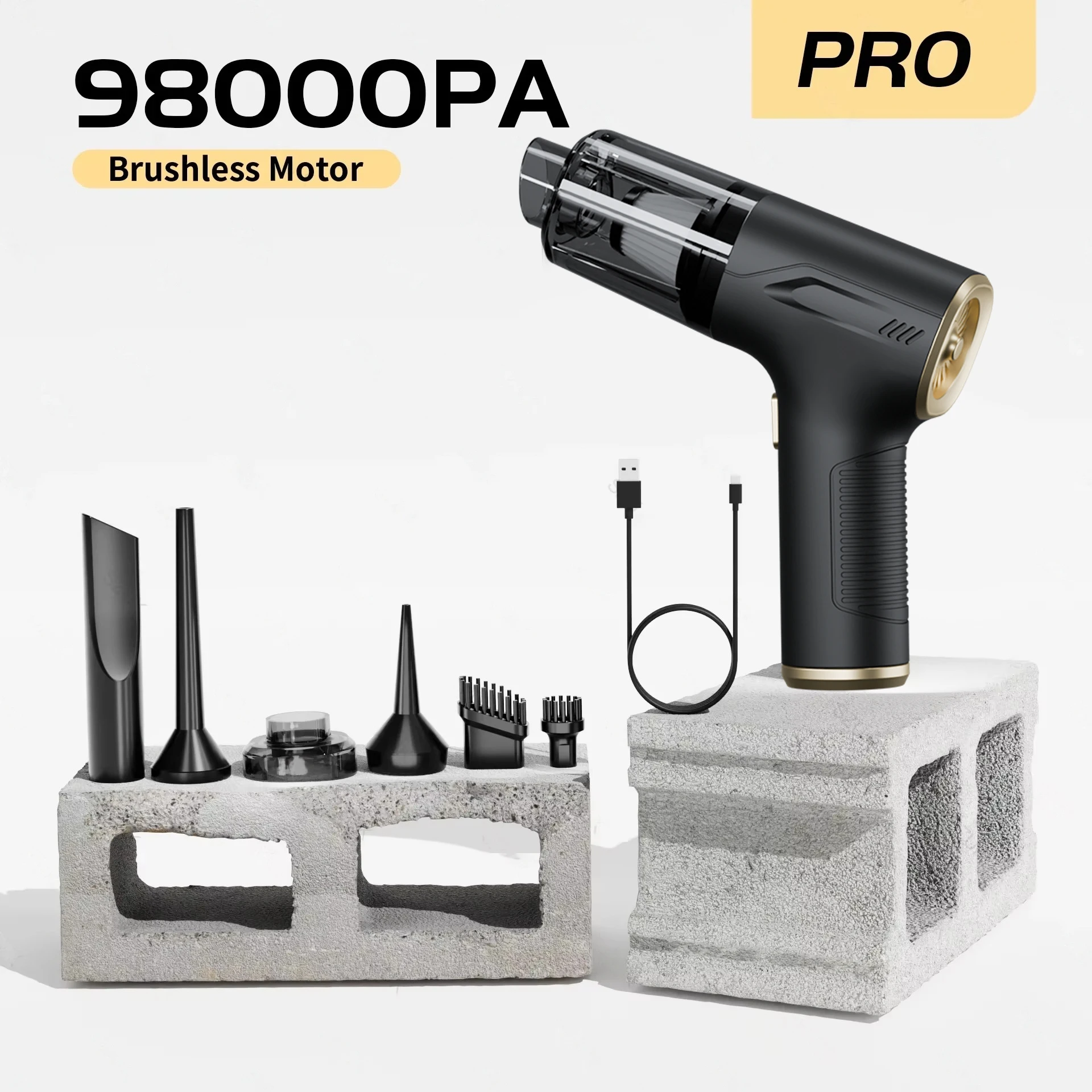 Wireless Car Vacuum Cleaner 98000PA - Powerful Handheld Cordless Vacuum for Car & Home - Image 10